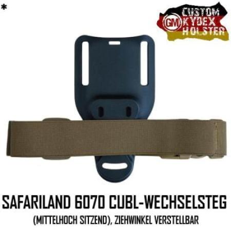 GM Custom Beinriemen breit am Safariland CUBL Wechselsteg